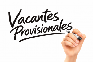 Vacantes provisionales del Centro Para el curso 2026/2027