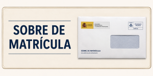 Sobre de Matrícula nuevo alumnado 26/27
